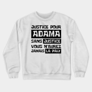 Justice Pour ADAMA Crewneck Sweatshirt